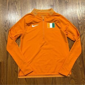 Nike 2022 Pro Elite Ivory Coast Cote D'ivoire Team Half Zip Sz Small Jacket